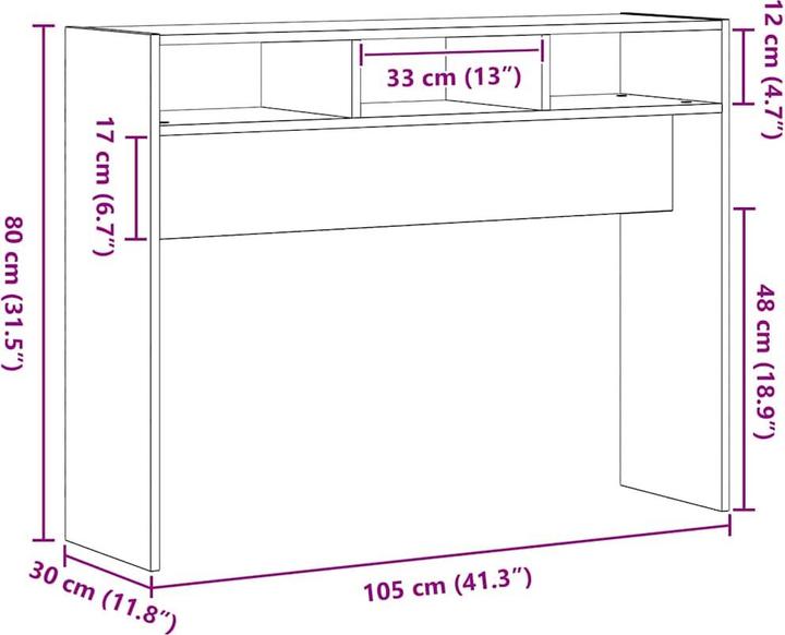 Image du produit vidaXL Konsolentisch (105 x 30 x 80 cm)