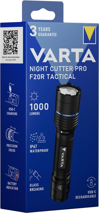 Actual product image Varta Night Cutter Pro F20R Tactical* (1000 lm)