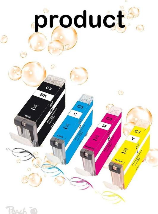 Produktbild Peach BCI-3e (BK, C, M, Y)