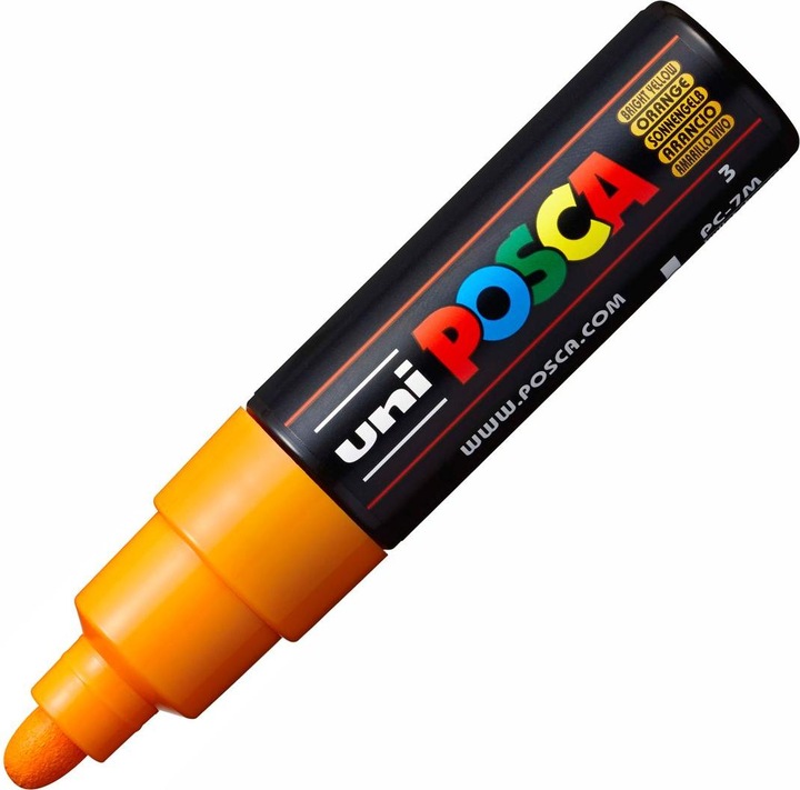 Image du produit Posca Marqueur PC-7M pointe ronde (Jaune, 5.50 mm, 1 x)