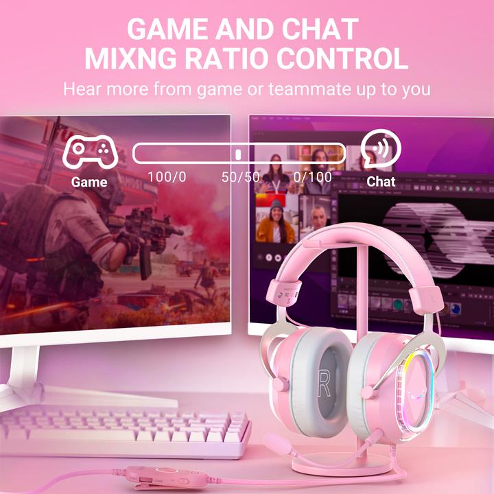 Actual product image Fifine H13-P Gaming-Headset USB kabelgebunden mit LED (Cable)