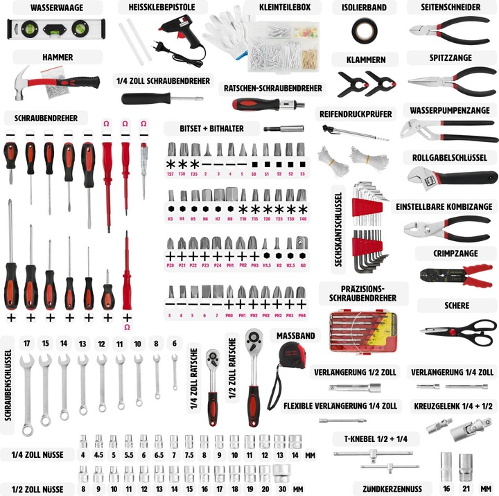 Actual product image tectake Trolley tool box (1 pieces)
