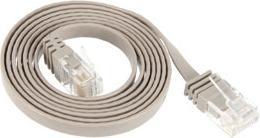 Produktbild Tecline Patchkabel Cat.6 U/UTP, ungeschirmt, flach, grau, 10.0m superflaches Patchkabel z.B. für die Verlegu (U/UTP, CAT6, 10 m)