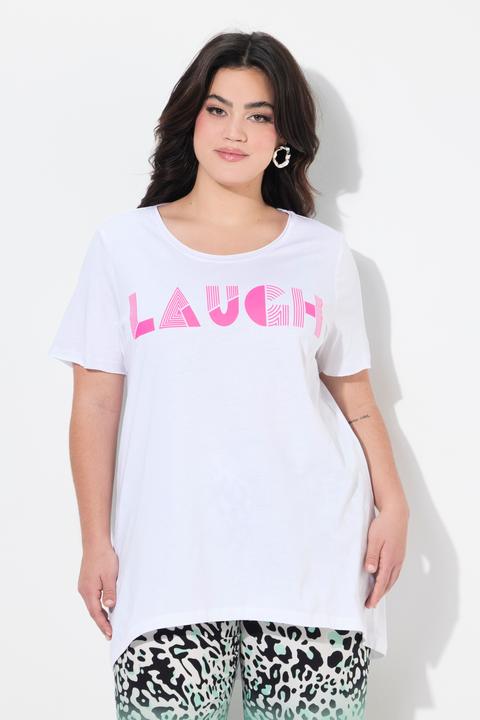 Produktbild Angel of Style T-Shirt, A-Linie, leuchtender Schriftzug LAUGH (46)