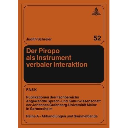 Der Piropo als Instrument verbaler Interaktion, Fachbücher von Judith Schreier
