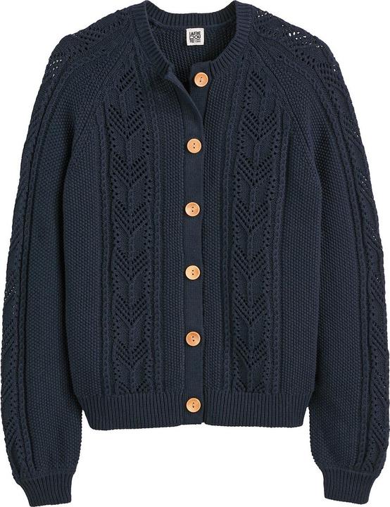Produktbild La Redoute Collections Cardigan aus Pointelle-Strick (M)