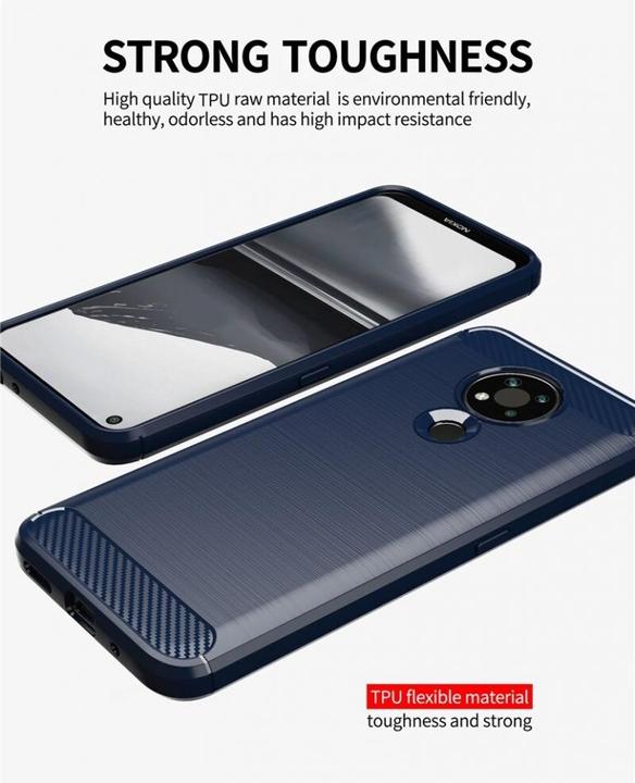 Image du produit Screenguard Étui Nokia 3.4 Carbon Brushed Soft TPU (Nokia 3.4)