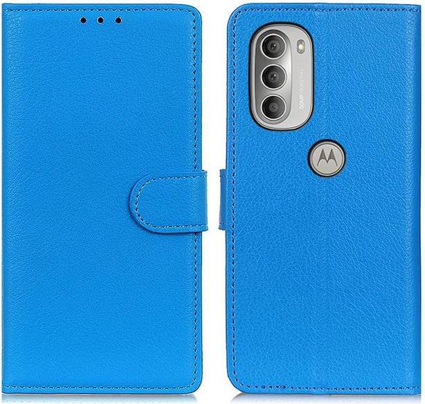 Actual product image MU Classic Litchi Leather Bookcover Series (Motorola Moto G51 5G)