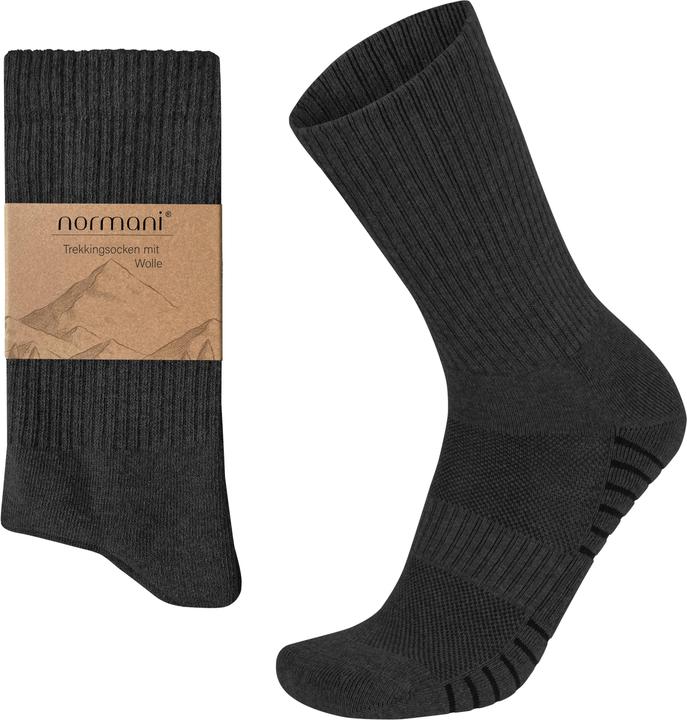 Actual product image Normani 4 Trekkingwollsocken mit Polstersohle und Komfortbund (pack of 4, 43 - 46)