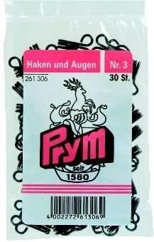 Immagine prodotto Prym Ganci per cappotti e occhielli n. 3 nero 30 pz.