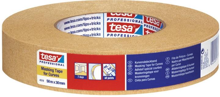 Immagine prodotto tesa Nastro crespato krepp® 4319 fortemente crespato marrone chiaro lunghezza 50 m larghezza 30 mm (30 mm)