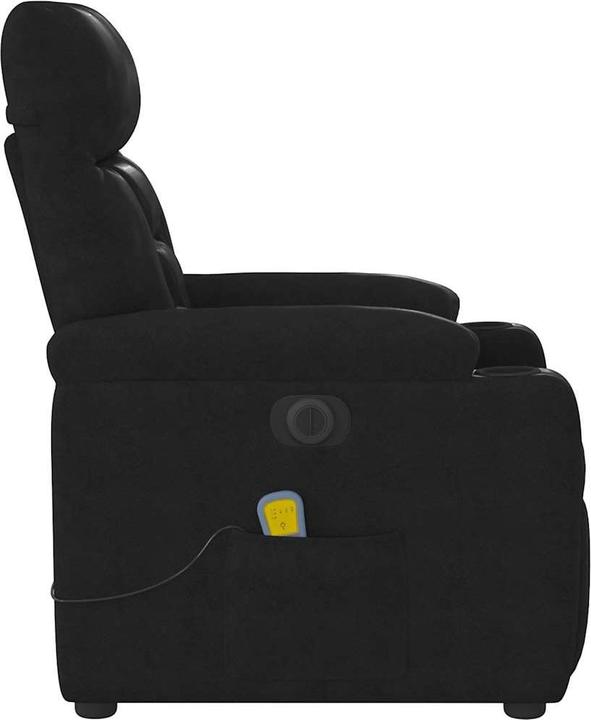 Produktbild VidaXL Massagesessel Elektrisch Schwarz Mikrofasergewebe Massagestuhl Sessel
