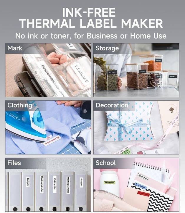 Produktbild Phomemo P12 mit Klebeband BLA (203 dpi)