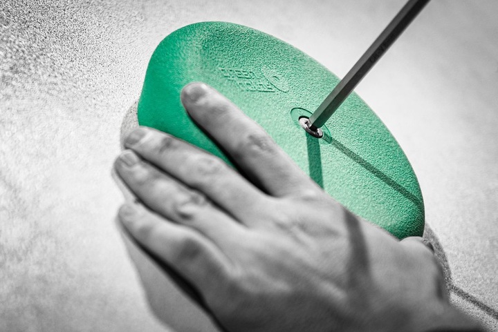 Actual product image Greenholds System Disk System Climbing Handle (1 piece) (Green)