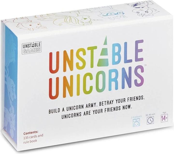 Actual product image Asmodée Unstable Unicorns - Card Game (Nordic) (TEEUU01SCA) (Danish, Finnish, Norwegian, Swedish, 2 - 8 Players)