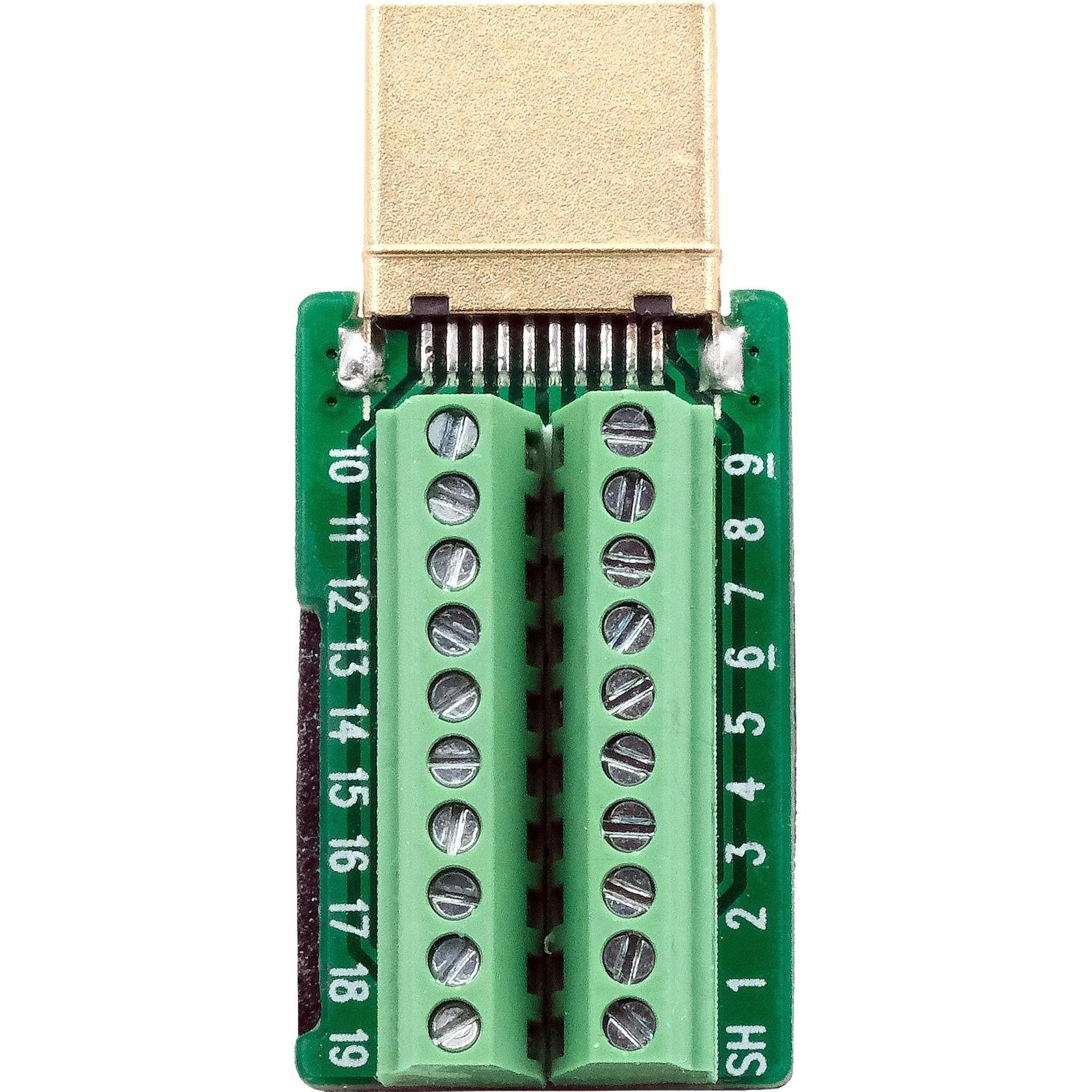 Thumbnail - Exsys HDMI Terminal Block Adapter (20 Pin Terminal Block), Data + Video Adapter