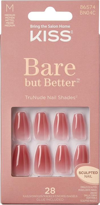 Produktbild KISS Bare-But-Better (Kunstnägel, Nude Nude)