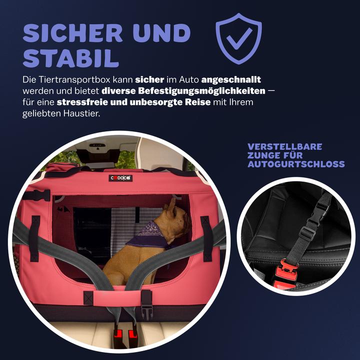 Produktbild Cadoca Hundetransportbox (Hund, Atmungsaktiv)