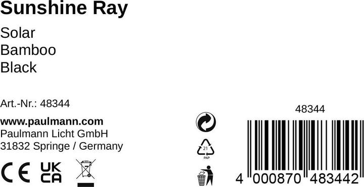 Productafbeelding Pauleen Ray lantaarn op zonne-energie