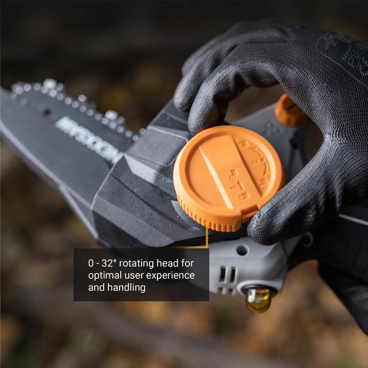 Productafbeelding Batavia Nexxsaw (V3.1) 18V accu éénhandige kettingzaag 6" Met roterende zaagkop en oliepomp (zonder accu (Accu kettingzaag)