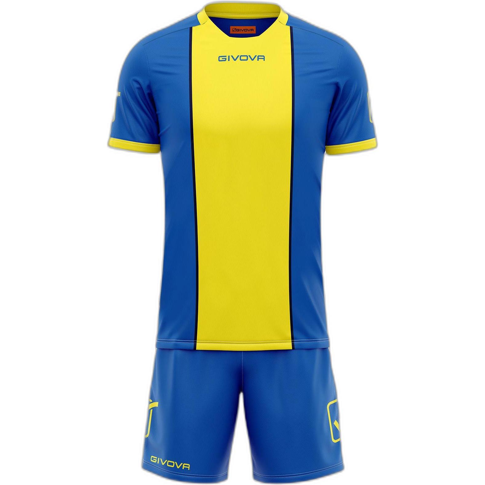 Givova, Sportshirt, set aus trikot und shorts (XL), Gelb, XL