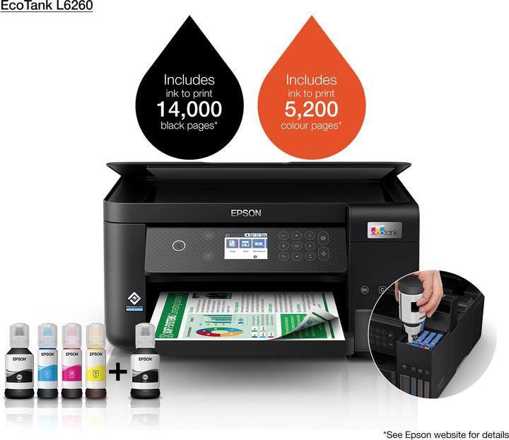 Actual product image Epson EcoTank L6260 (Ink, Colour)