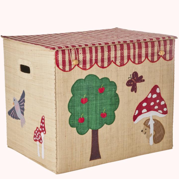 Productafbeelding Rice Opbergmand raffia XL Happy Forest