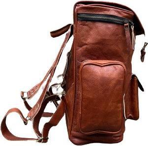 Image du produit Only-Bags.Store Sac à dos en cuir, sac à dos de voyage, sac à dos à roulettes en cuir marron, sacoche pour