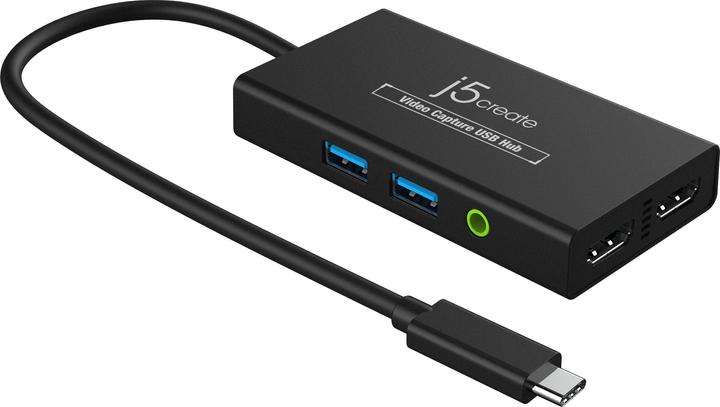 Actual product image j5Create JVA01-N Video Capture (USB-C, 6 Ports)