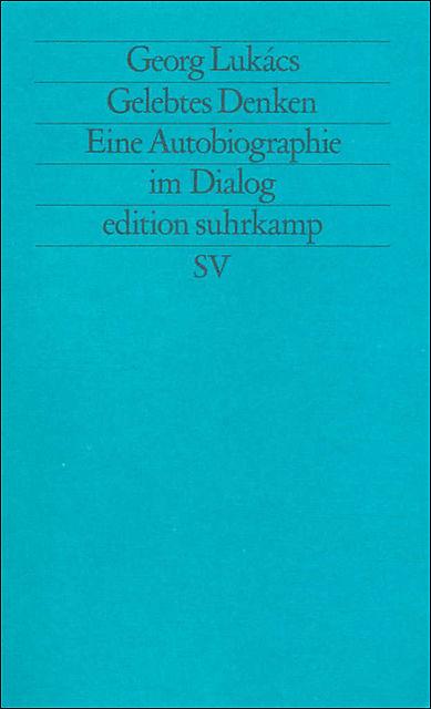 Produktbild Gelebtes Denken (Deutsch, Georg Lukacs, Hans-Henning Paetzke, István Eörsi, 1981)