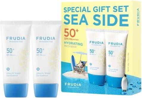 Actual product image Frudia Ultra UV Shield Sun Essence Coffret (Sunscreen, 2x50mL, SPF50+) (Sun cream face, SPF 50+)