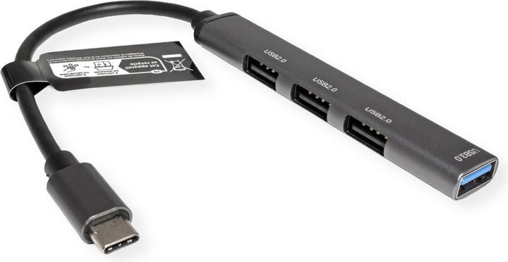 Produktbild Secomp STANDARD USB 2.0 Hub, USB-C Anschluss (USB-C, 4 Ports)