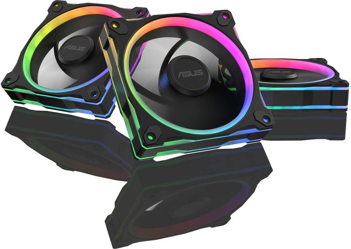 Actual product image ASUS PRIME MR120 FAN ARGB REVERSE BLACK 3IN1 (120 mm, 3 x)