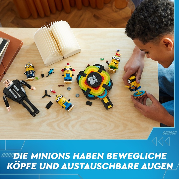 Actual product image LEGO Gru and the Minions made from bricks (75582, LEGO Minions)