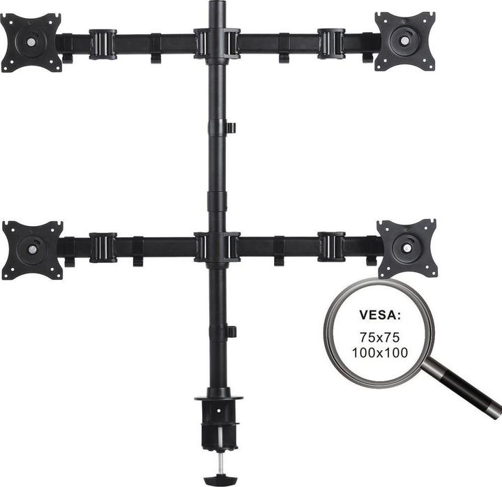 Produktbild Purelink PureMounts Monitorhalterung - 4 Monitore (Tisch, 27", 8 kg)