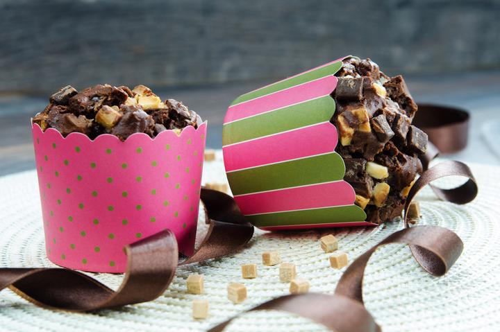 Actual product image Städter Cupcake Baking Moulds pink olive (7 cm)