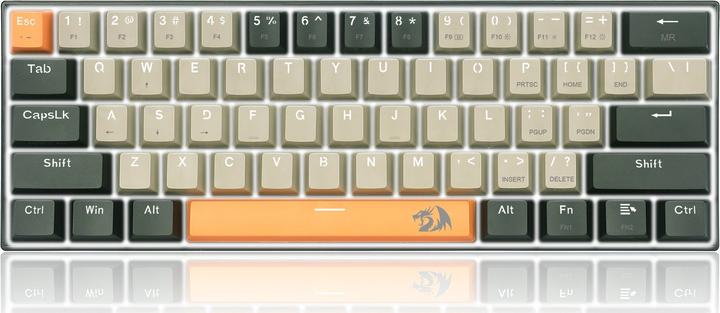 Produktbild Redragon Klawiatura K606 Lakshmi Red switch (K606-OG&GY&BK) (Eng. Int.)
