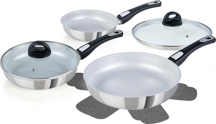 Genius Cerafit Steel (28 cm, Pfannenset + Topfset, Edelstahl, Keramik)