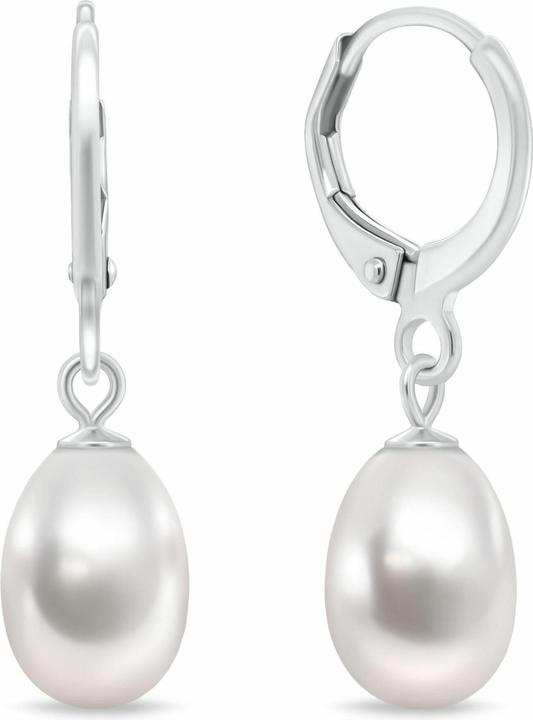 Immagine prodotto Brilio Silver - Elegant silver earrings with real pearl EA1199W (Argento)