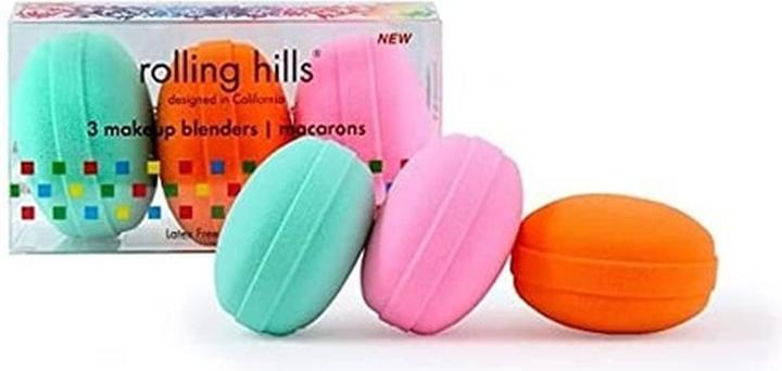 Rolling hills 3 Makeup Blenders Macarons