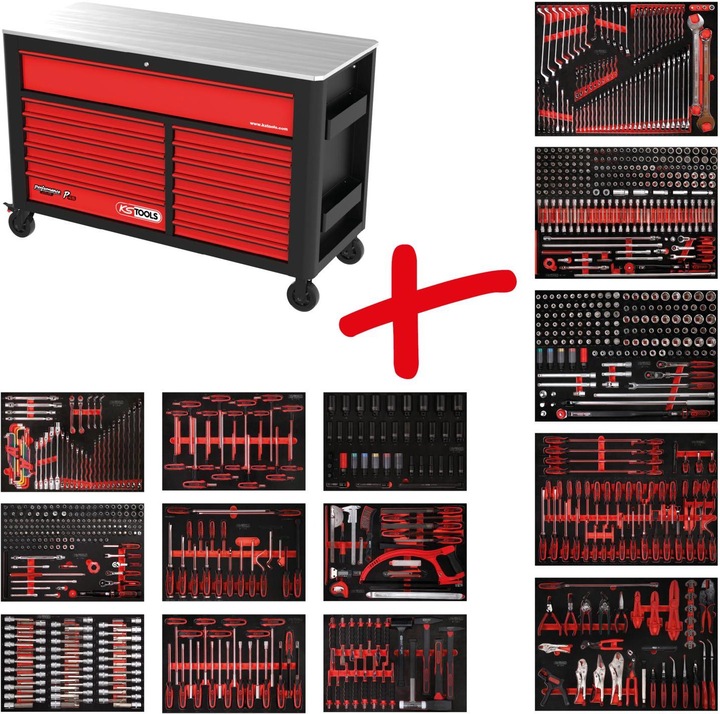 Actual product image KS Tools Performanceplus workshop trolley set (950 x)
