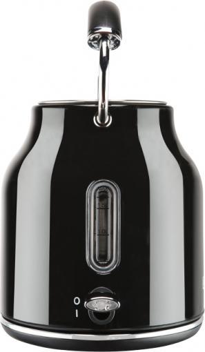 Actual product image Bourgini Retro Waterkoker Deluxe - Zwart - Nostalgic Design - 1.7L (1.70 l)
