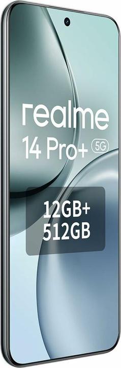 Produktbild realme 14 Pro+ (512 GB, Suede Grey, 6.83", Dual SIM, 5G)