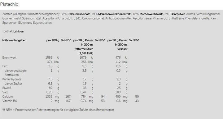 Nährwerte und Zutaten Weider Protein 80 Plus (Lemon, Quark, 1 Stk., 500 g)