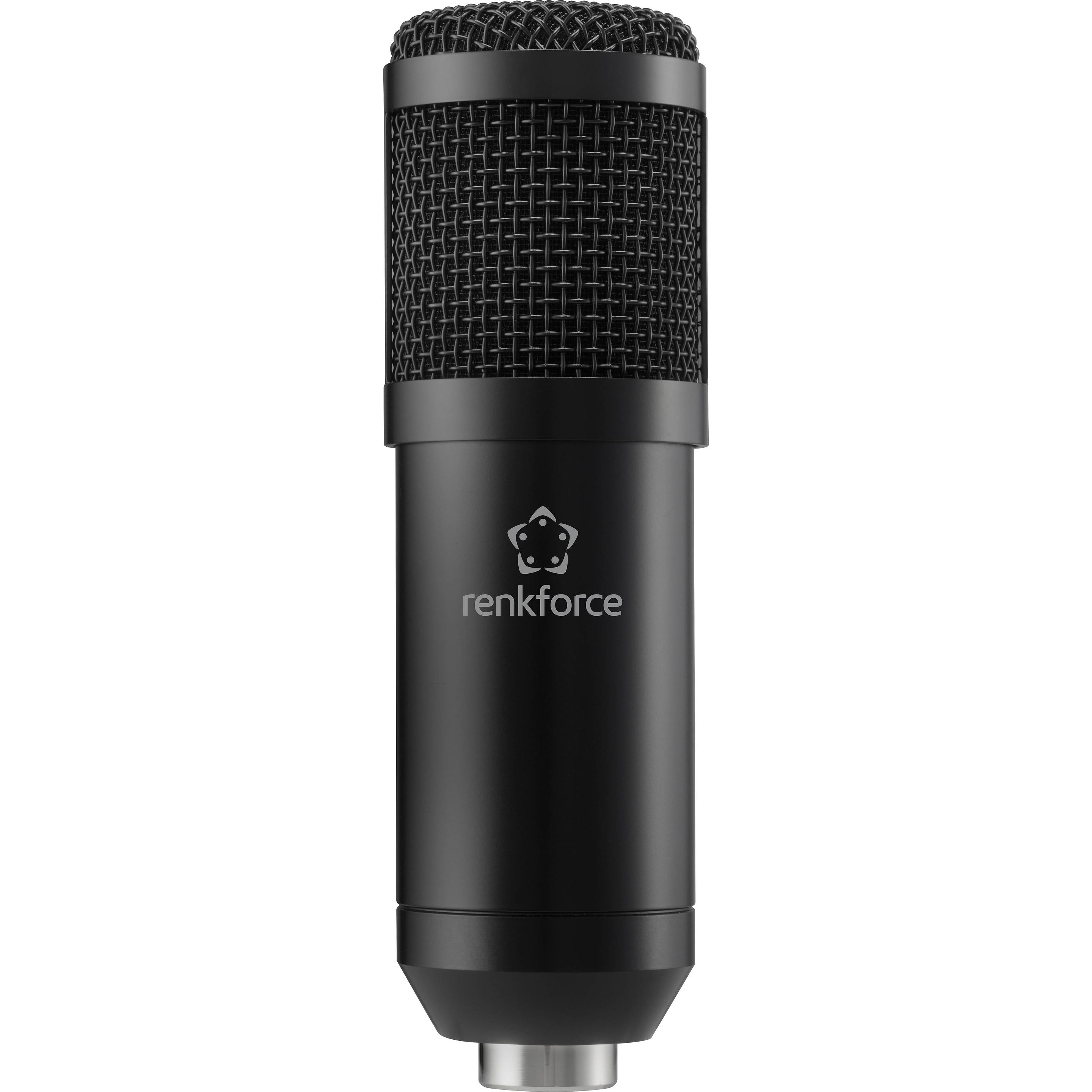 Renkforce Microfono Usb Con Custodia Rigida, Microfono