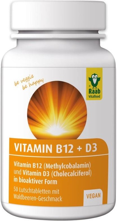 Actual product image Raab Vitamin B12 & D3 (60 Piece, Pills, 90 g)