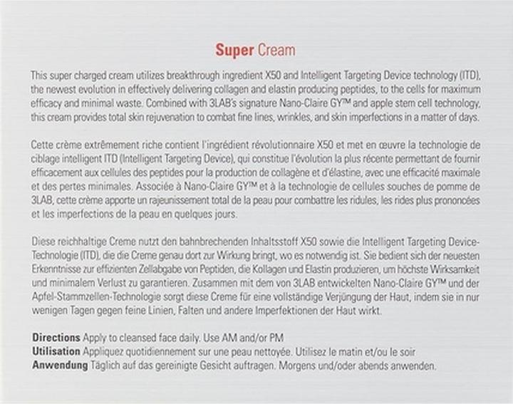 Actual product image 3Lab Super Cream (50 ml, 24h cream)