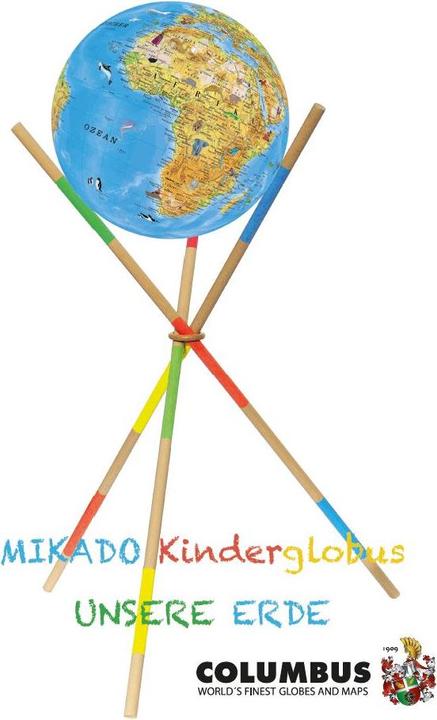 Columbus KINDERGLOBUS Modèle sur pied, globe lumineux avec stylo audio, 34cm (34 cm)