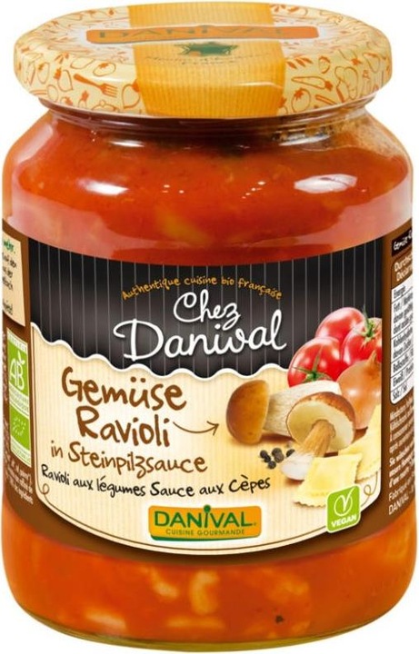 Produktbild Danival Ravioli mit Pilzen in Steinpilzsauce Bio (670 g)