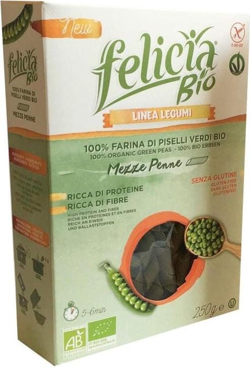 Produktbild Felicia Grüne Erbsen Mezze Penne Bio (250 g)